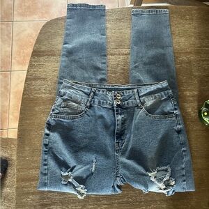 Distressed Blue Women's Jeans size 28 inches waist